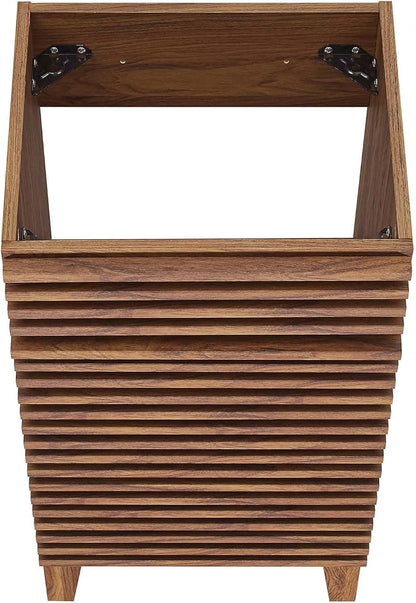 Modway Render 18" Bathroom Vanity in Walnut - Sink Basin Not Included