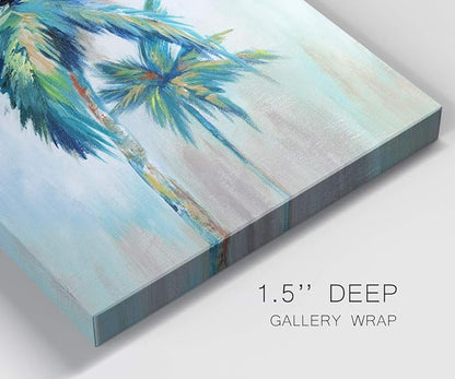 Renditions Gallery Canvas Nature Wall Art Home Paintings & Prints Decorations Colorful Palm Trees Abstract Canvas Wall Hanging Artwork for Living Room Office Home Kitchen - 8"x12" LT02