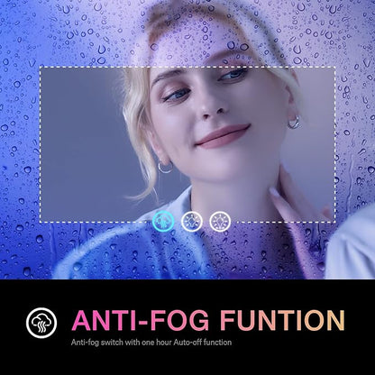 LOAAO 40"X32" RGB LED Bathroom Mirror with Lights, UL Listed | Anti-Fog, Dimmable, RGB Backlit + Front Lighted, Memory Function, Tempered Glass
