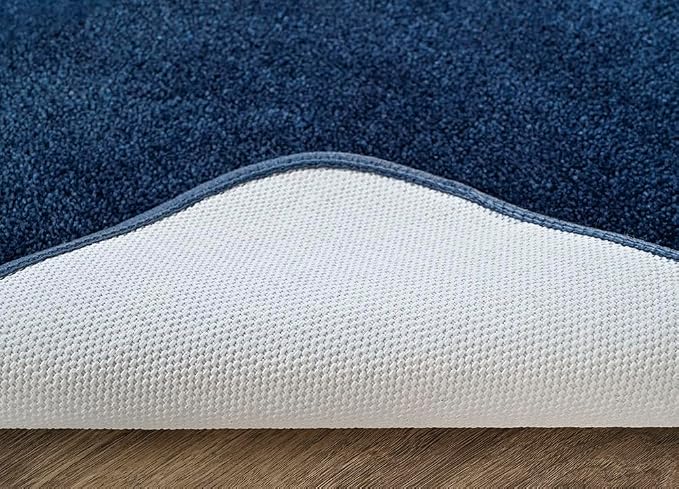 Garland Rug Traditional Bath Rug, 22-Inch by 60-Inch, Navy