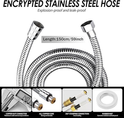 Drivse Showerhead, Drivse Filtered Shower Head With Handheld, High Pressure Handheld Hydrojet Nozzle Kit with Water Filter, Fits for Men, Women, Children and Pets. (Showerhead)