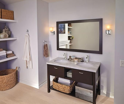 Moen YB5186CH Voss Collection Modern Square Wall Mount Bathroom Hand Towel Ring, Chrome (Pack of 2)