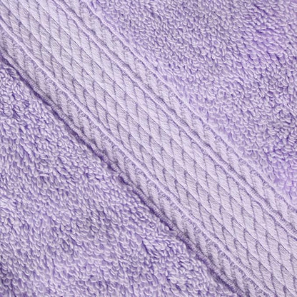 Superior Egyptian Cotton Plush & Absorbent, Face Towel Set of 6, Purple | Quick Dry, Soft Luxury Towel Set, Bath Essentials for Bathroom, Guest Bath, Spa, 2 Piece Face, Madeline Towels