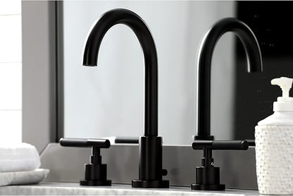 Fauceture FSC8925CKL Kaiser Widespread Bathroom Faucet with Pop-Up Drain, Oil Rubbed Bronze