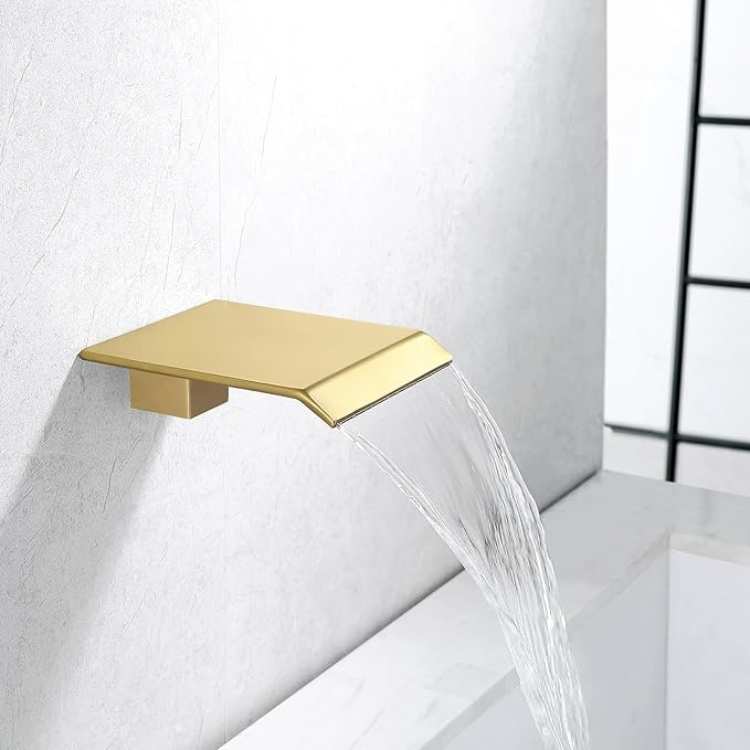 JOYWELL Bathroom Shower Faucets sets Complete Brushed Gold Bath tub Shower Faucet set with 8" Shower Head/Handheld Shower and Tub Faucet Combo