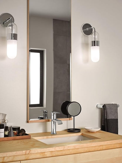 Moen Genta LX Modern Single Kitchen or Bathroom Towel Bar, 6.8-Inch, Chrome, BH3886CH (Pack of 2)