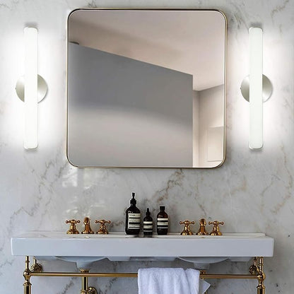LED Vanity Light, 12W 17.3in Bathroom Vanity Lamp 1200LM Bathroom Lighting Fixture Wall Lamp Make-up Mirror Front Light, 4000K Natural White