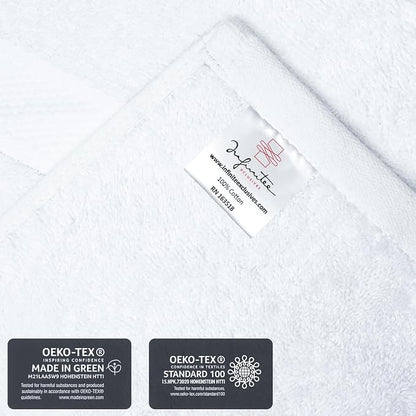 Infinitee Xclusives 100% Cotton Luxury Wash Cloths for Showering - 12 Pack | Washcloths [13x13] - Soft and Absorbent Face Towels for Bathroom Wash Clothes - Gym, Spa & Hotel Use