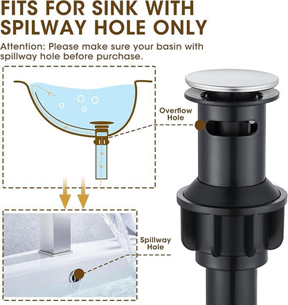 Chrome Bathroom Faucet, 8 Inch Bathroom Sink Faucet with Pop-up Drain Assembly, Widespread Bathroom Faucet with cUPC Supply Lines for Vanity, Lavatory RV Farmhouse Sink(L2304-CP)