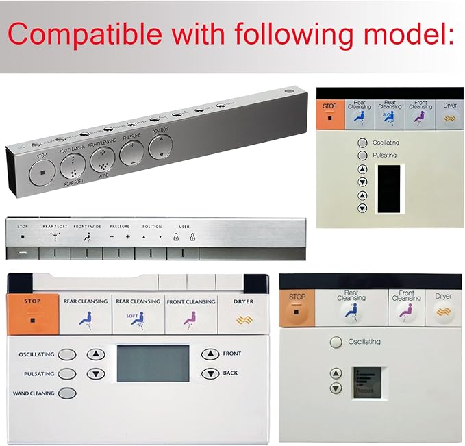 Replacement Remote Control for TOTO Washlet Bidet Toilet Seat 700H SN992M MS992CUMFG 992WA 992M SN8732M MS8732CUMFG MS902CUMFG MS903CUMFX MS989CUMFG MS8732CUMFG MS8551CUMFG