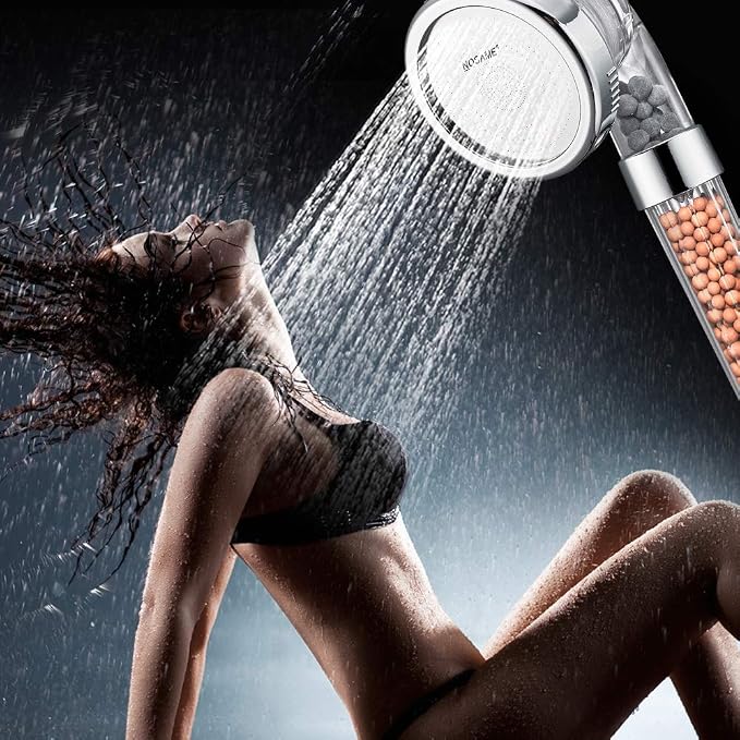 Nosame Handheld Shower Head, Filter Filtration High Pressure Water Saving | Filter Filtration High Pressure Water Saving 3 Mode Function Spray Handheld Showerheads 1.6 GPM for Dry Hair & Skin SPA