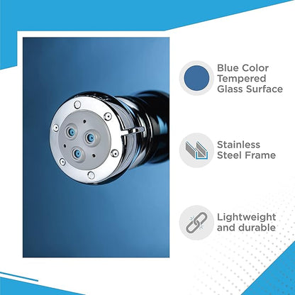 Blue Ocean 52" Stainless Steel SPS392H Shower Panel Tower System with Rainfall Shower Head and 8 Adjustable Massage Jets