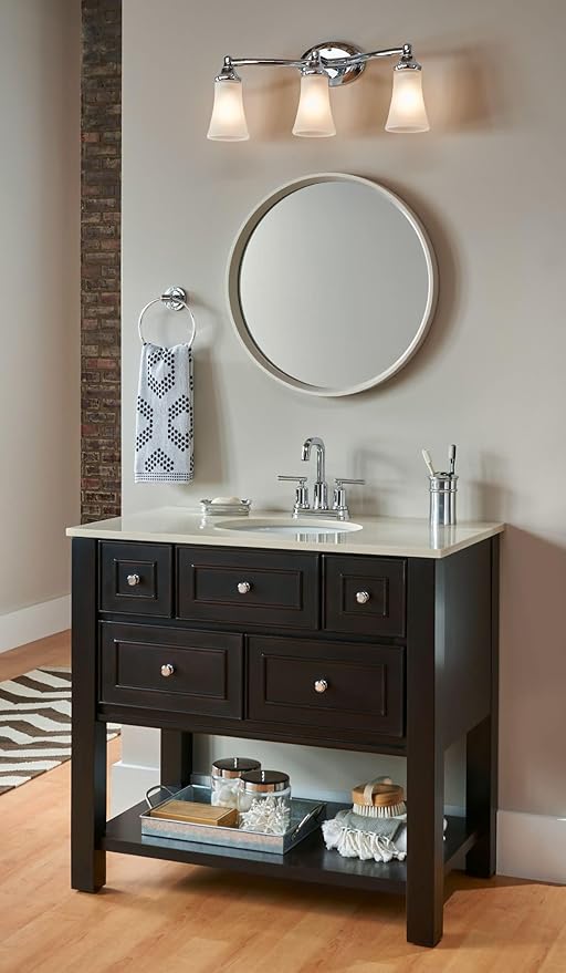 Moen WS84228 Two-Handle High Arc Bathroom Faucet, Chrome