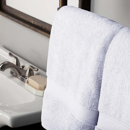 SUPERIOR Egyptian Cotton Ultra Plush & Absorbent, 10 Piece Set, White | Quick Dry, Soft Luxury Towel Set, Bath Essentials, Guest Bath, Spa, 2 Bath, 4 Hand, 4 Face Towels, Madeline Towels
