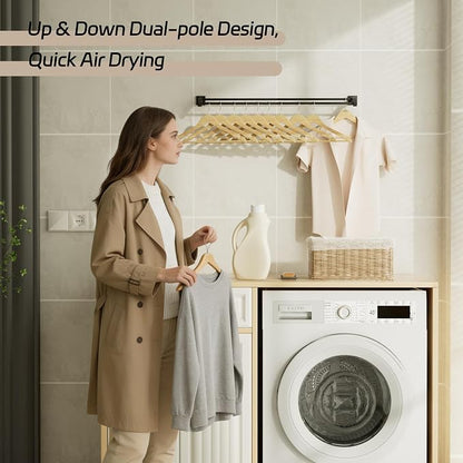 Alise Double Towel Bar,32" Towel Rack for Bathroom Wall Mounted,Matte Black | SUS304 Stainless Steel Bathroom Towel Holder, Quick Drying Towel Hanger Towel Rod, Useable Length 30.8"