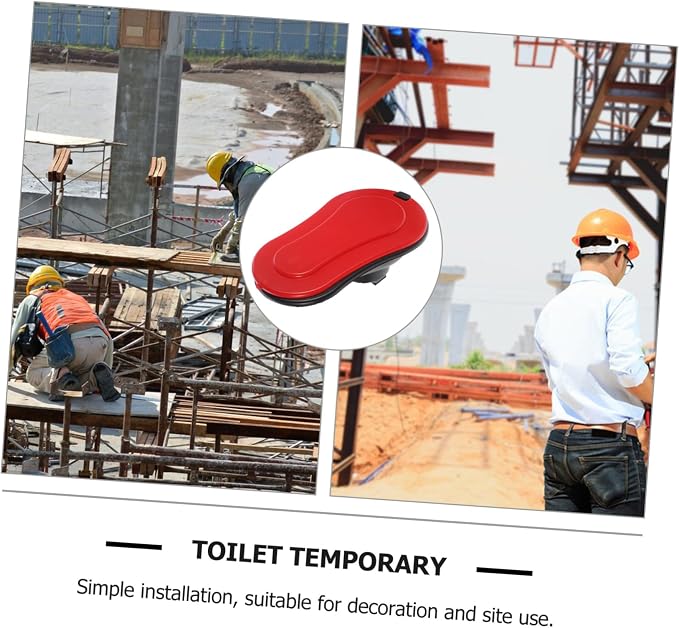 POPETPOP Portable Squatting Toilet Durable Temporary Toilet for Construction Sites Easy to Use Camping Toilet for Outdoor Needs Sturdy Design for Emergency Situations Lightweight