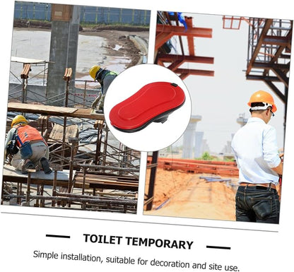 POPETPOP Portable Squatting Toilet Durable Temporary Toilet for Construction Sites Easy to Use Camping Toilet for Outdoor Needs Sturdy Design for Emergency Situations Lightweight