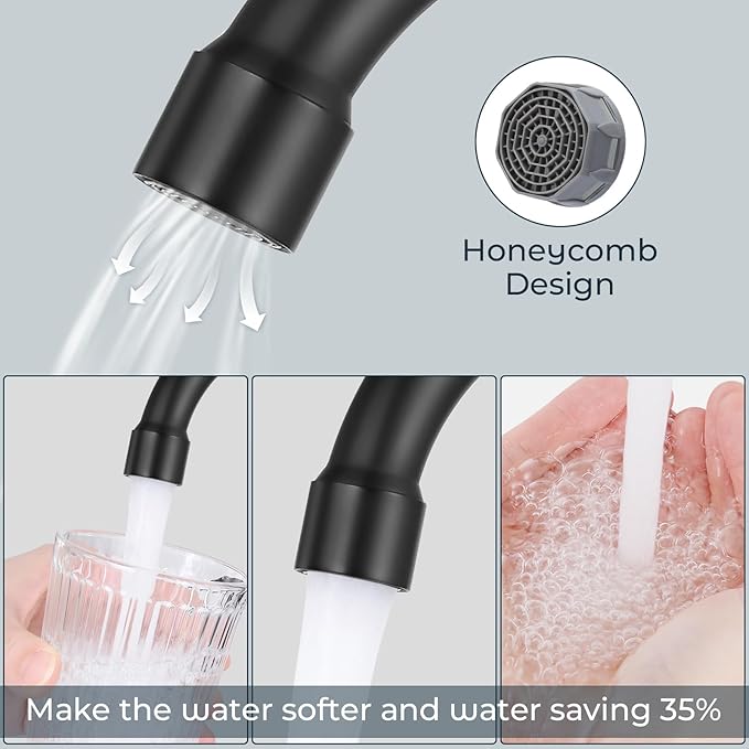 4 inches Bathroom Faucet for 3 Hole,2-Handle Matte Black Bathroom Sink Faucets with Pop Up Drain (2 Pack)