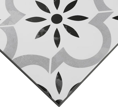 MSI Azila Sample Encaustic Matte Porcelain Wall and Floor Tile for Bathroom, Kitchen Backsplash, and Countertop