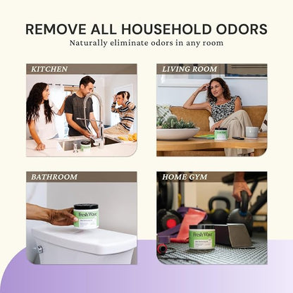 Fresh Wave Lavender Odor Eliminator Gel 15 oz - Air Freshener for Home | Lasts 30-60 days. Plant-based odor absorber. No perfumes or harsh chemicals. Bathroom & closet deoderizer. Refills available.