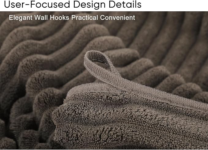 Luxury 2-Piece Quick-Dry Bath Towel Set 27.5X 55 Inches – Ultra Soft Microfiber for Bathroom, Bar, Pool, Gym & Travel – Elegant Twill Design
