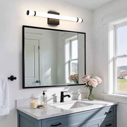 Black Bathroom Vanity Light Fixture 23 Inch 14W Dimmable 5CCT LED Vanity Lights for Bathroom Lighting Fixtures Over Mirror Bath Wall Sconce Bar