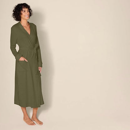 Amazon Essentials Women's Lightweight Waffle Full-Length Bath Robe (Available in Plus Size)