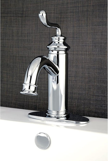 Kingston Brass LS5413RL Royale Bathroom Faucet, Brushed Brass 5.88 x 5.06 x 9