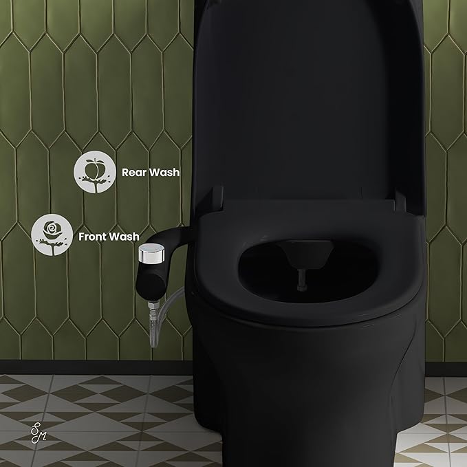 Swiss Madison Aqua Non-Electric Bidet Toilet Attachment in Matte Black