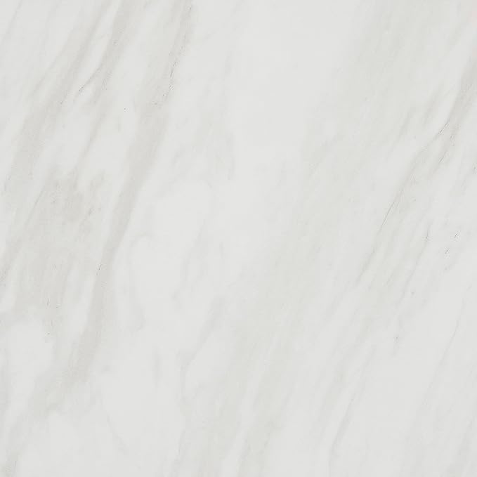 Daltile Perpetuo 12" X 12" Porcelain Marble Look Floor & Wall Tile in Polished Timeless White (13 pieces per carton) (12.22 sqft per carton)