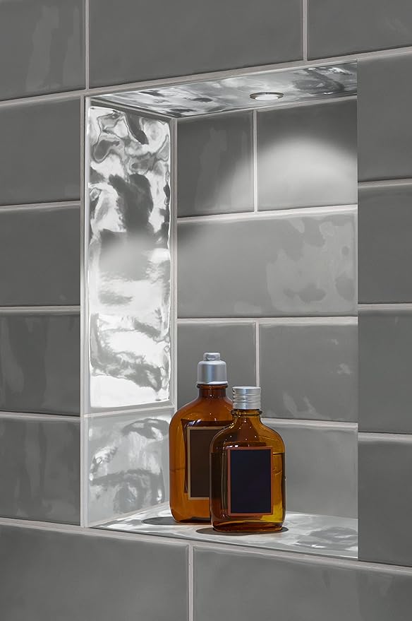 MSI Urbano Graphite 4x12 Inch Glossy Bullnose Ceramic Subway Wall Tile - Bathroom, Kitchen Backsplash, Accent Wall, Shower
