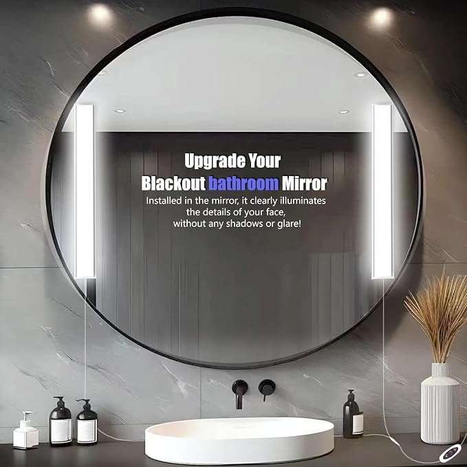 LED Vanity Light for Mirror, Bright/RA90/6000K/Dimming Makeup Lights, 12V/16W Lighting for Mirror, Lighting for Makeup Vanity Table & Bathroom Mirror