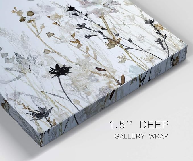 Renditions Gallery Wildflower Mist Wall Art, Premium Gallery Wrapped Canvas Decor, Ready to Hang, 16 in H x 16 in W, Made in America Print