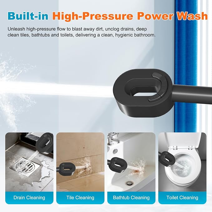 Hibbent Filtered Showerhead with handheld, High Pressure 5 Sprays Shower | Black Shower Head, Brass Holder & 71" Metal Hose, Water Softener for Hard Water-Remove Chlorine, Reduces Dry Itchy Skin