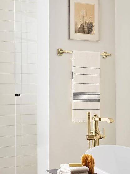 Amerock BH36094BBZ | Golden Champagne Towel Bar | 24 in (610 mm) Towel Rack | Stature | Bathroom Towel Holder | Bathroom Hardware | Bath Accessories