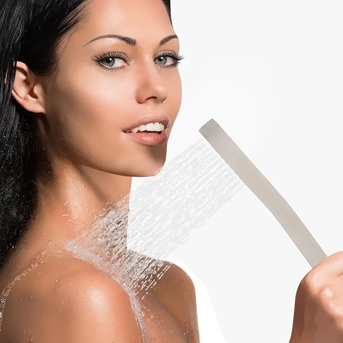 Handheld Shower Head，High Pressure Brushed Nickel Shower Head,Water Saving Detachable Shower Wand with Solid Brass Body and 5 ft Flexible Hose, Easy to Clean and Durable