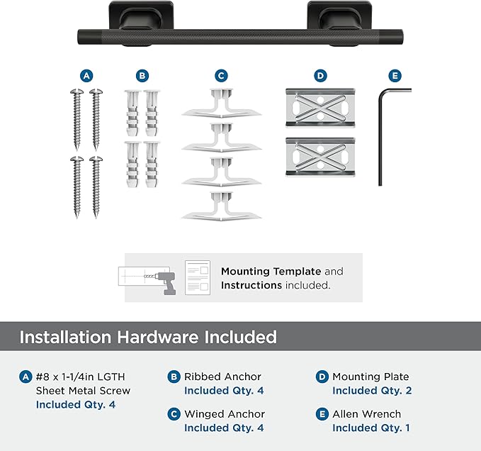 Amerock Bronx Black Bronze 9 inch (229mm) Towel Bar, BH26616BBR