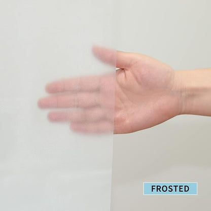 60x76 Frosted Shower Curtain Liner, Half Size for RV Shower Stall | PEVA Plastic Vinyl Waterproof Bathroom Shower Liner for Single Stand UP Bath Shower Room with magnets and S/S hooks