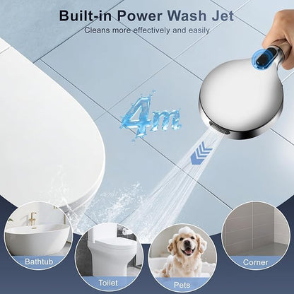 Filtered Shower Head with Handheld, High Pressure 7-Spd Showerhead | Shower Head with Stainless Hose,Water Softener Filter Beads for Hard Water,Remove Chlorine, Reduce Dry Itchy Skin
