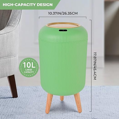 Pukomc Smart Sensor Wastebasket, Convenient and Hygienic Easy to Use | Technology Sensor Waterproof Wastebasket Plastic Trash Can for Kitchen, Bathroom, Bedroom, Living Room, Office and Outdoor