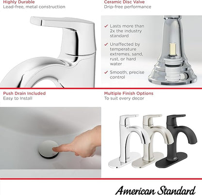 American Standard 7429101.002 Becklow Single-Handle Bathroom Faucet, 1.2 GPM, Chrome