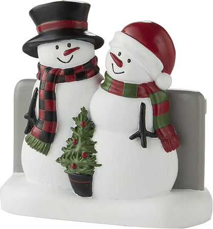 SKL Home Christmas Woodland Winter Snowman Toothbrush Holder, Multi | Coordinates with the Woodland Winter Snowman bath collection.