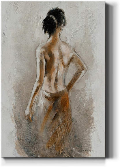 Renditions Gallery Woman Canvas Wall Art Abstract Paintings & Prints Exotic African Golden Beauty Canvas Modern Wall Hanging Decorations for Bedroom Living Room Office Kitchen - 12"x18" LT02