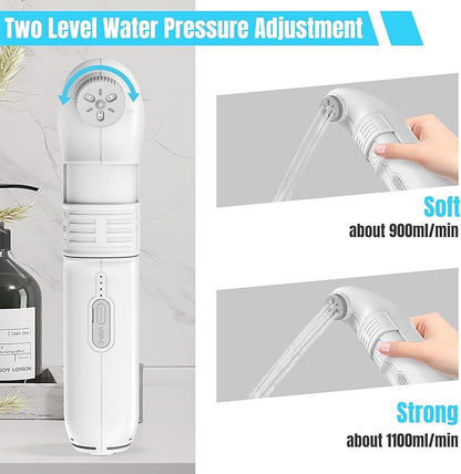 Teabelle Portable High Pressure Electric Bidet with 2.5L Water Bottle, USB-C Rechargeable Travel Bidet, Waterproof Handheld Sprayer for Personal Hygiene & Baby Care