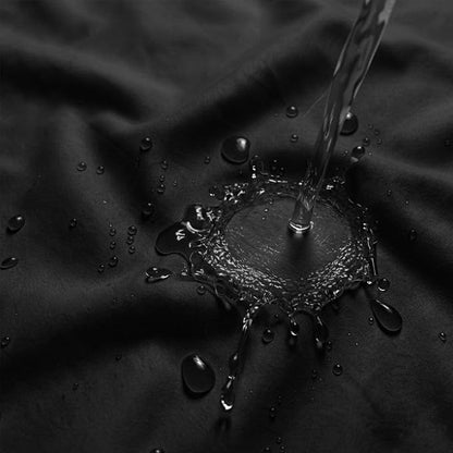 Waterproof Fabric Shower Curtain Liner, TPU Coated, PEVA-Free & Odorless, Hotel Quality, 3 Magnets, Rust-Proof Metal Grommets, Machine Washable, Black, 72x78 Inch