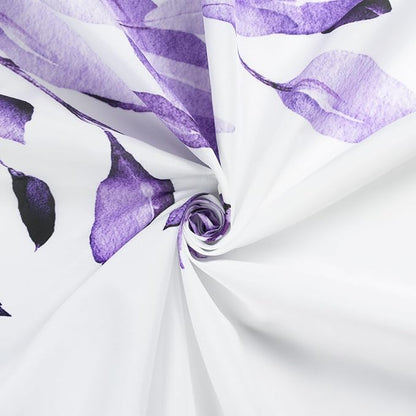 Shower Curtain,Purple Eucalyptus Shower Curtains for Bathroom,Watercolor Leaves Bathroom Curtains Washable Waterproof Leaf Shower Curtain Sets Botanical Shower Curtain Plants 72x72 with Hooks