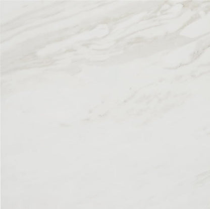 Daltile Perpetuo 12" X 12" Porcelain Marble Look Floor & Wall Tile in Polished Timeless White (13 pieces per carton) (12.22 sqft per carton)