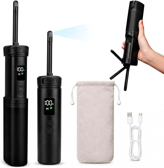 Portable Rechargeable Bidet for Travel Electric Waterproof Handheld Travel Bidet Sprayer, Personal Hygiene Cleaner for Women Men and Baby Care, Black