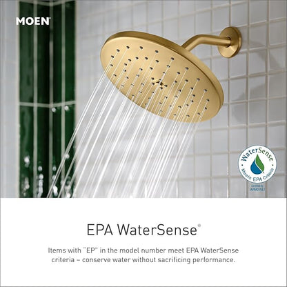 Moen TS2913EPBG Flara Posi-Temp Pressure Balancing Eco-Performance Tub and Shower Trim Kit, Valve Required, Brushed Gold