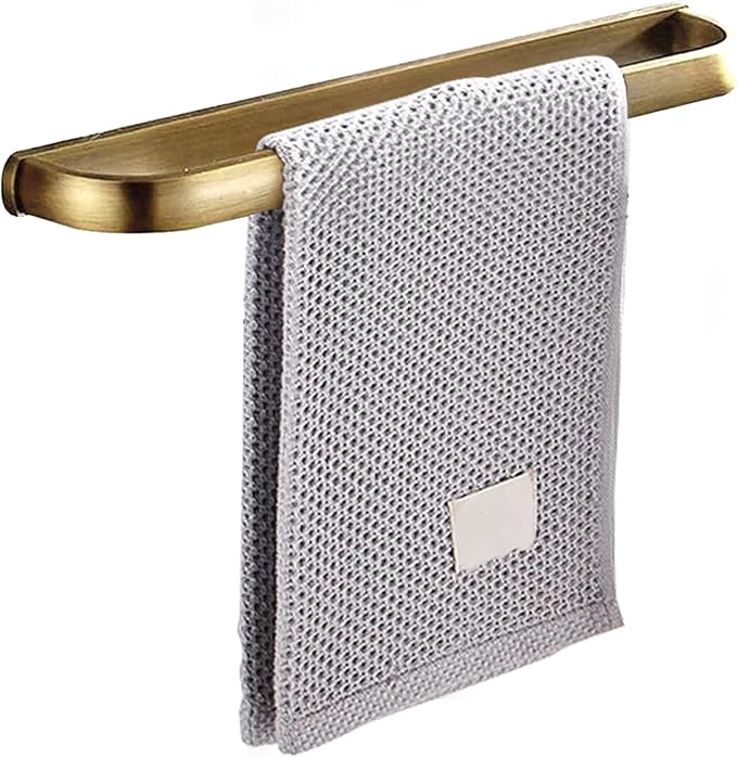 Leyden Brass Towel Bar,Antique Towel Rack Holder Bath 11.81 Inch Rod Hanger Wall Mounted Bathroom Accessories Vintage